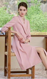 Flare Chic Midi Shirt Dress